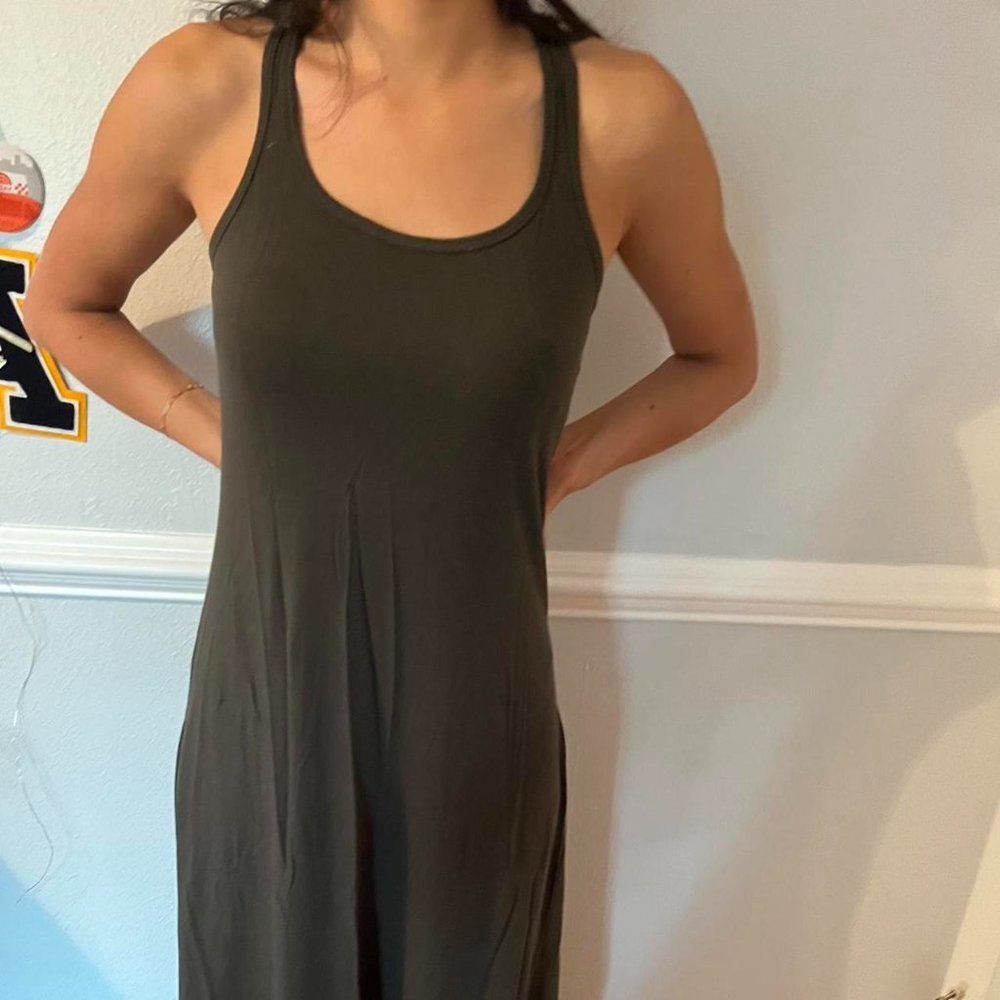 Grey Maxi Slip Dress Size XS